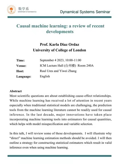 Casal Machine Learning a review of recent developments